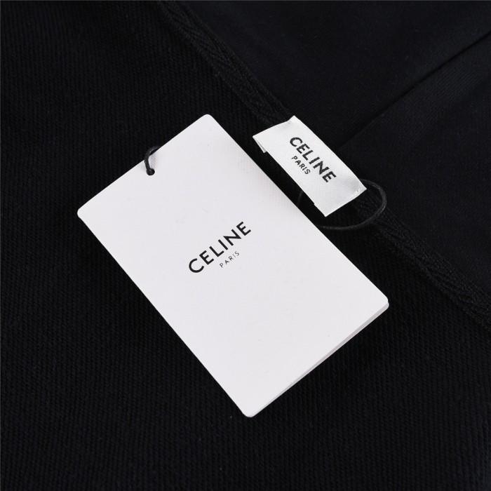 Celine 2021 Signature Logo Hoodie