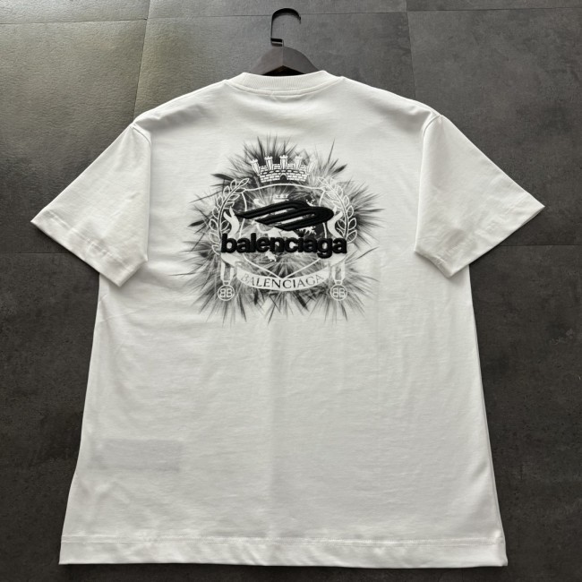 Balenciaga Logo Embroidered Short-Sleeved T-Shirt