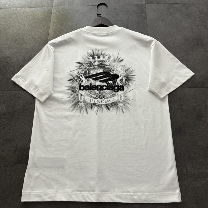 Balenciaga Logo Embroidered Short-Sleeved T-Shirt