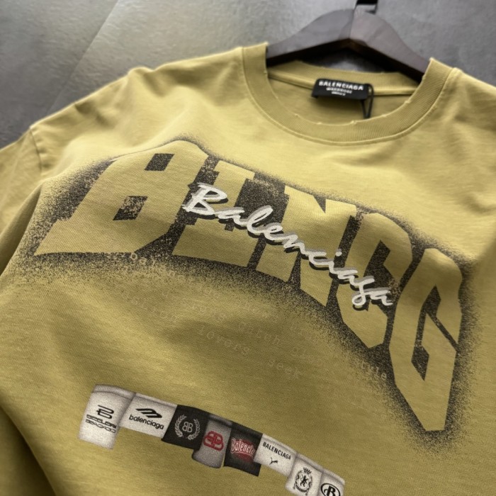 Balenciaga Blurred Coke Short Sleeve T-Shirt