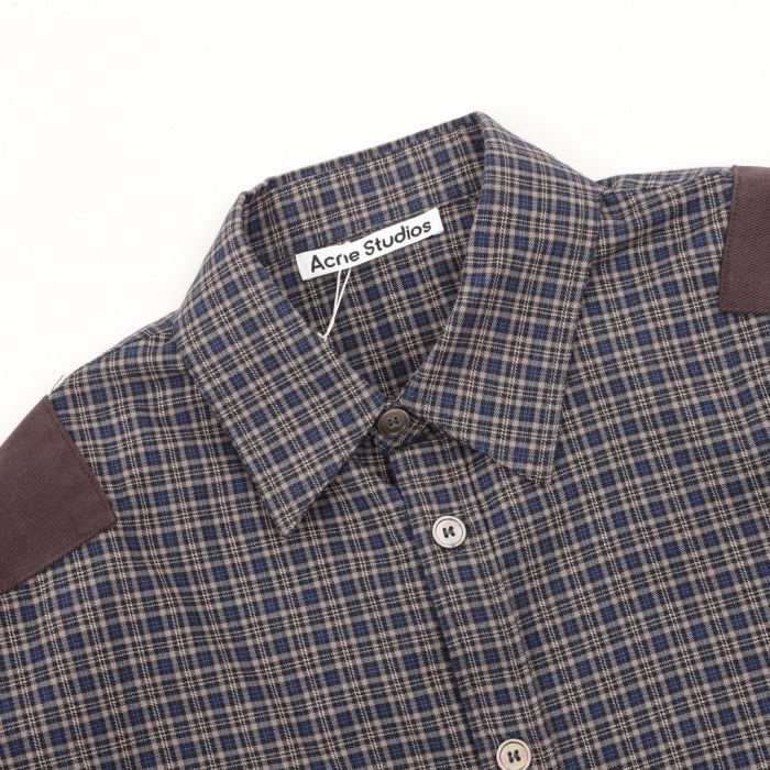 Acne Studios Men's Sampa Dry Flannel Check Shirt