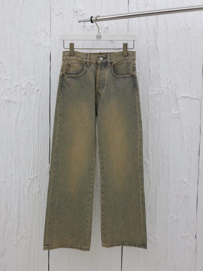 Acne Studio Crystal Rhinestone Jeans