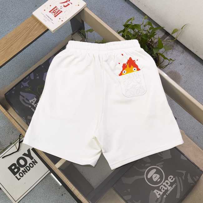 Loewe Flame Logo Embroidered Shorts