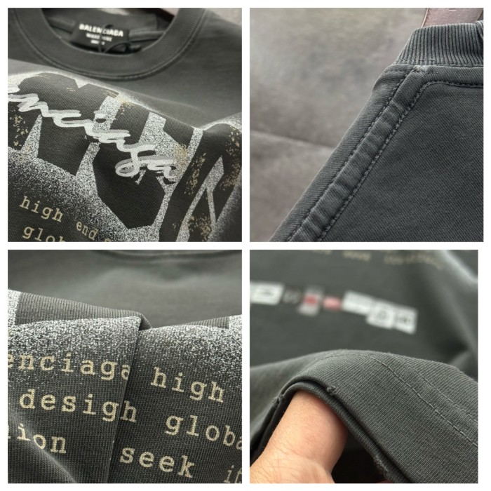 Balenciaga Blurred Coke Short Sleeve T-Shirt