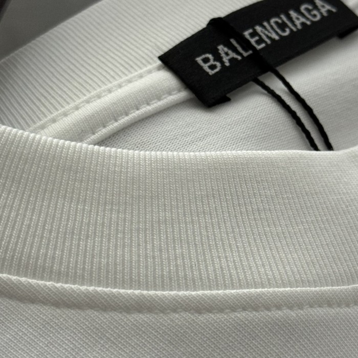 Balenciaga Logo Embroidered Short-Sleeved T-Shirt