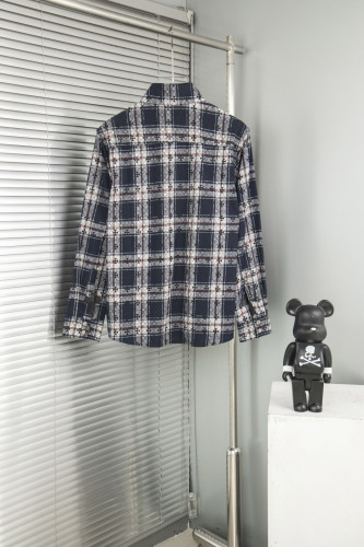 Chrome Hearts Jacquard Cross Logo Check Shirt