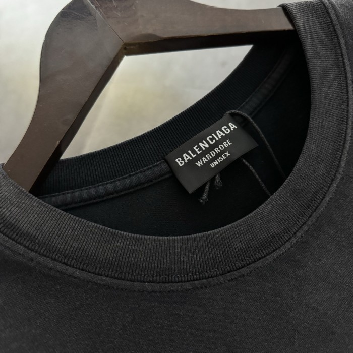 Balenciaga Baseball Signature Short Sleeve T-Shirt