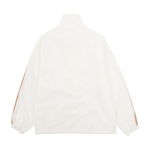 Celine Woven Zip-Up Jacket with Side Webbing