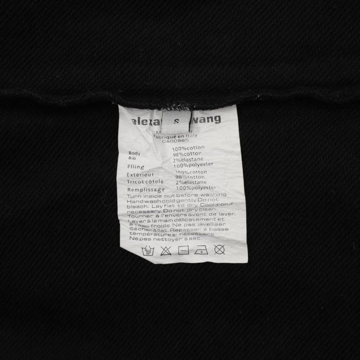 Alexander Wang Debossed Logo Oversize Crewneck Sweatshirt