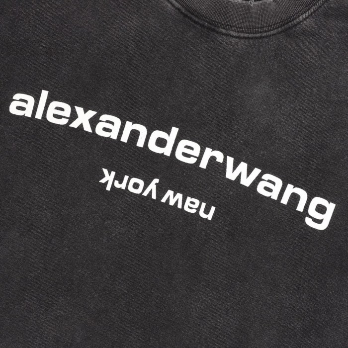 Alexander Wang Sweater With Oversized Logo Sweatshirt