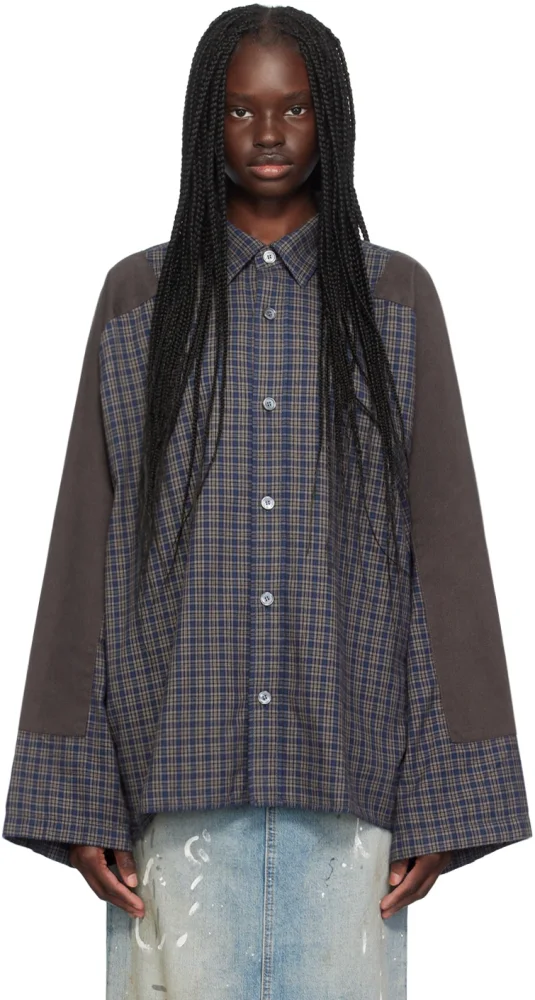 Acne Studios Men's Sampa Dry Flannel Check Shirt