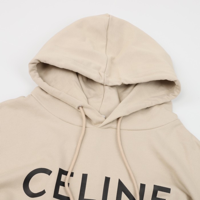 Celine 2021 Signature Logo Hoodie