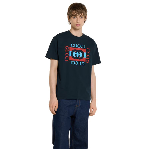 Gucci Print Cotton Jersey T-Shirt