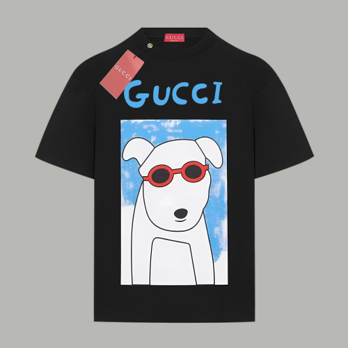 Gucci Dog Children's Printed Cotton T-Shirt