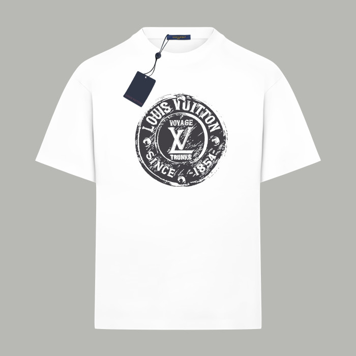 Louis Vuitton LV Stamp Cotton Short Sleeve T-Shirt