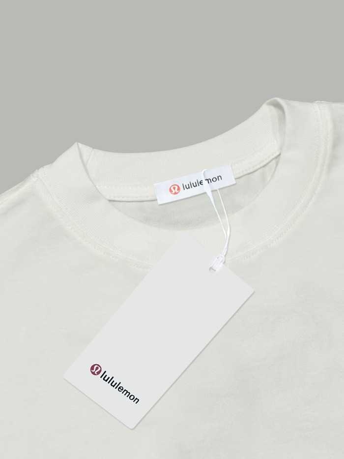 Lululemon Logo Print Cotton Short-Sleeved T-Shirt