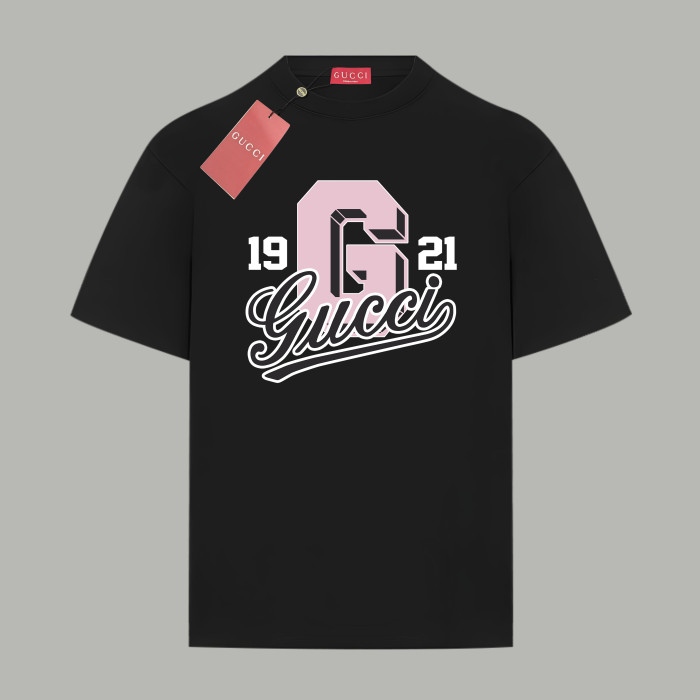 Gucci Pink Logo-Print T-Shirt In Cotton Jersey