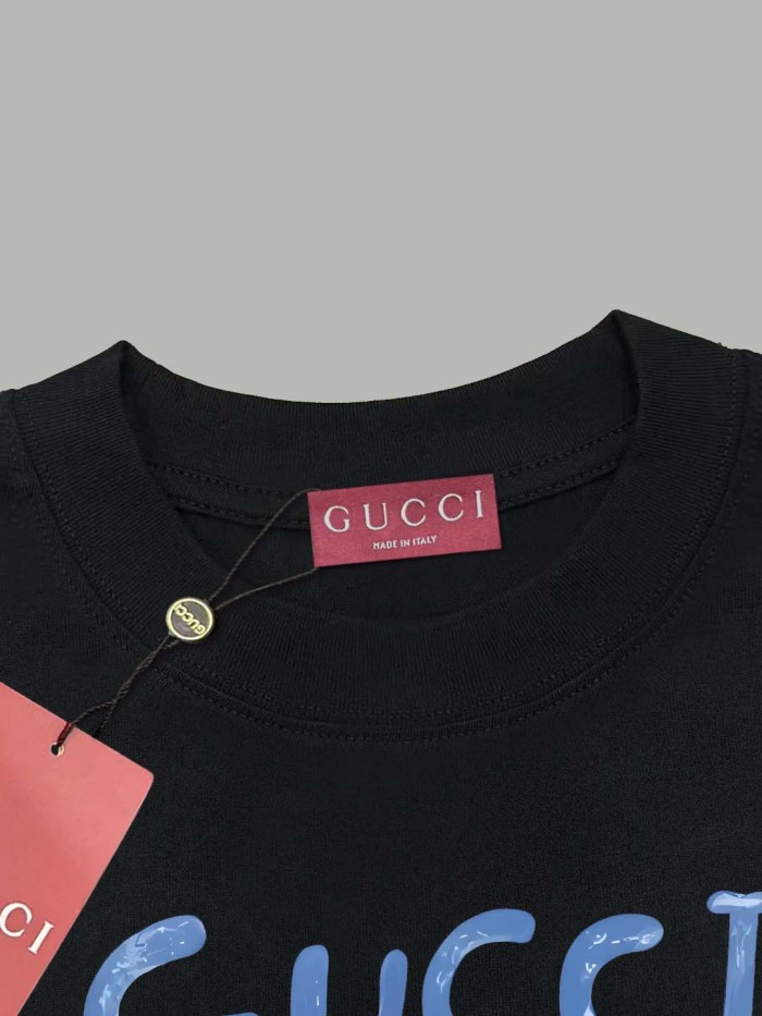 Gucci Cherry Printed Cotton T-shirt