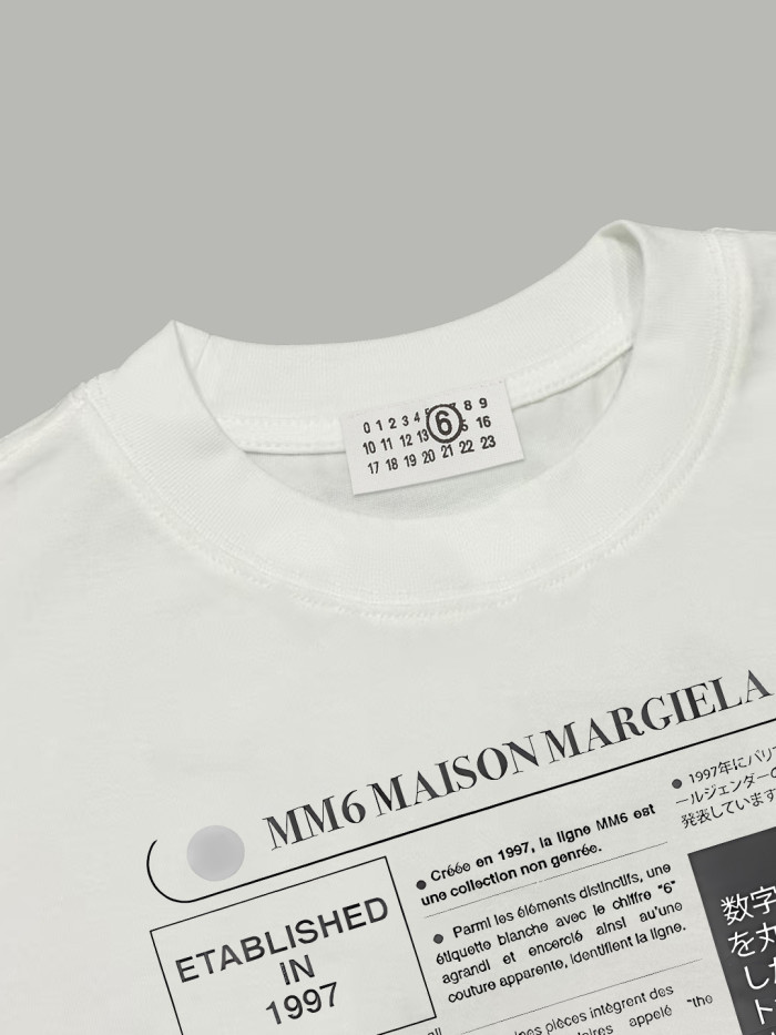 MM6 Maison Margiela Newspaper print T-shirt