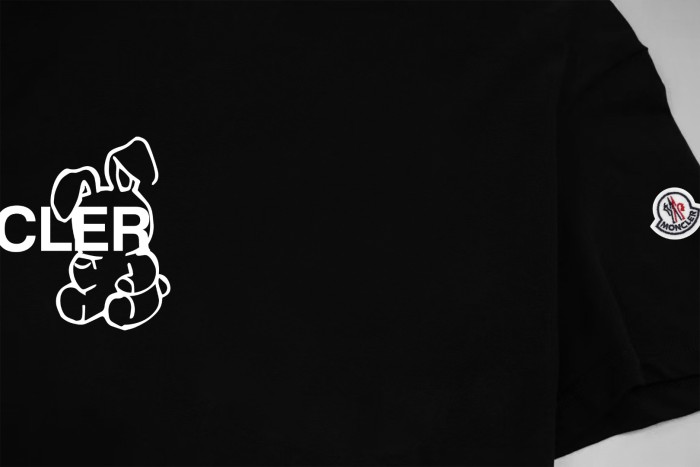 Moncler x FRGMT Cartoon Logo Cotton T-Shirt
