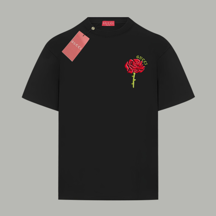 Gucci Rose Cotton Jersey T-Shirt