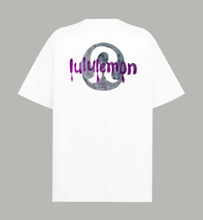 Lululemon Graffiti Logo Print Short Sleeve T-Shirt
