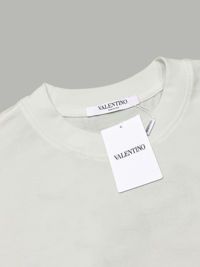 CHEZ VALENTINO PRINT COTTON JERSEY T-SHIRT
