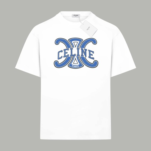 Celine Black Cotton Triomphe T-Shirt