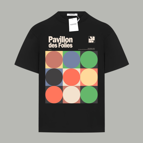 Valentino Cotton T-shirt With Pavillon Des Folies Print
