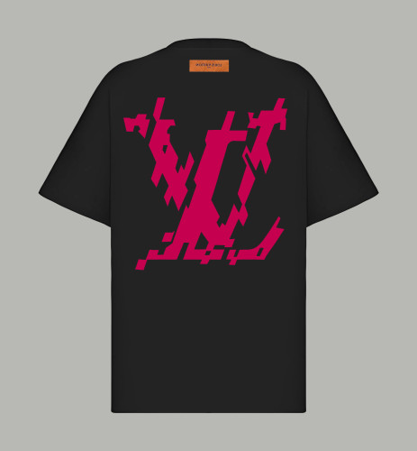 Louis Vuitton Show-Piece Pixel Logo Short-Sleeved T-Shirt