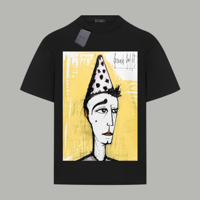 Prada Printed Cotton Jersey T-shirt