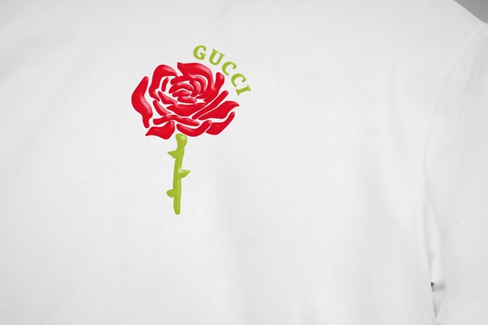 Gucci Rose Cotton Jersey T-Shirt