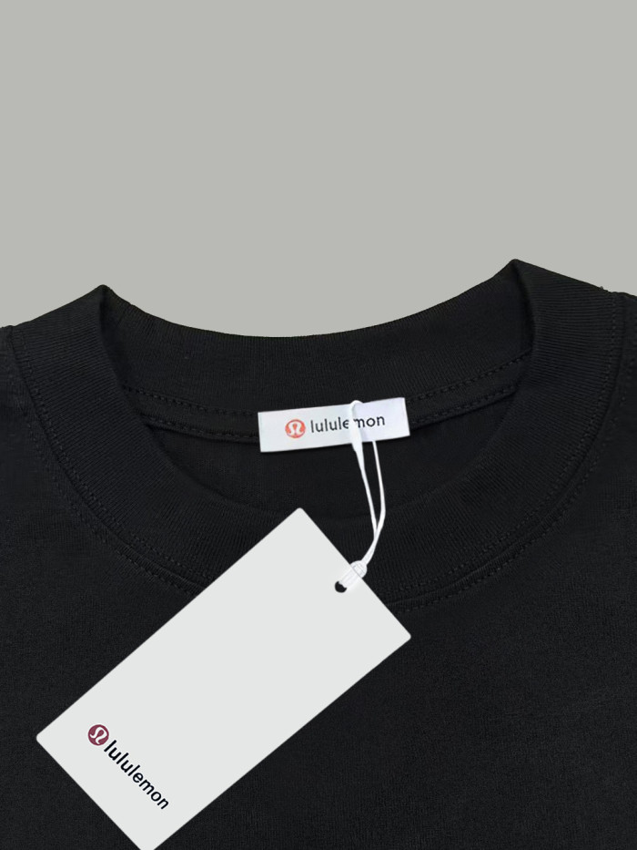 Lululemon Logo Print Cotton Short-Sleeved T-Shirt