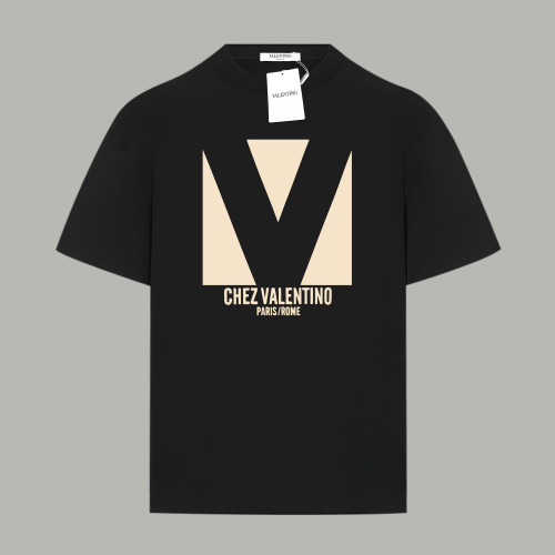 CHEZ VALENTINO PRINT COTTON JERSEY T-SHIRT
