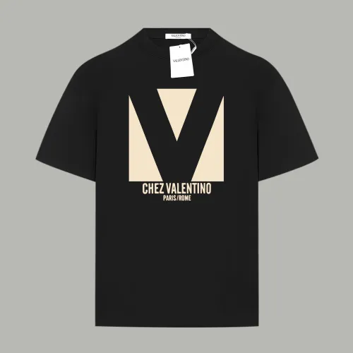 CHEZ VALENTINO PRINT COTTON JERSEY T-SHIRT