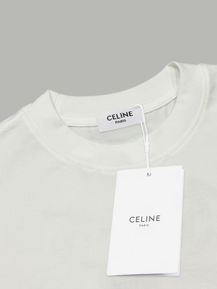 CELINE LOOSE T-SHIRT IN COTTON JERSEY