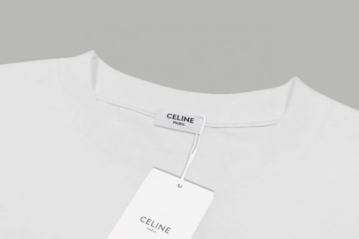 CELINE PARIS LOOSE T-SHIRT IN COTTON JERSEY