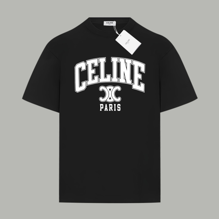 CELINE LOOSE T-SHIRT IN COTTON JERSEY