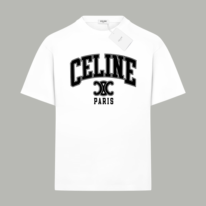 CELINE LOOSE T-SHIRT IN COTTON JERSEY
