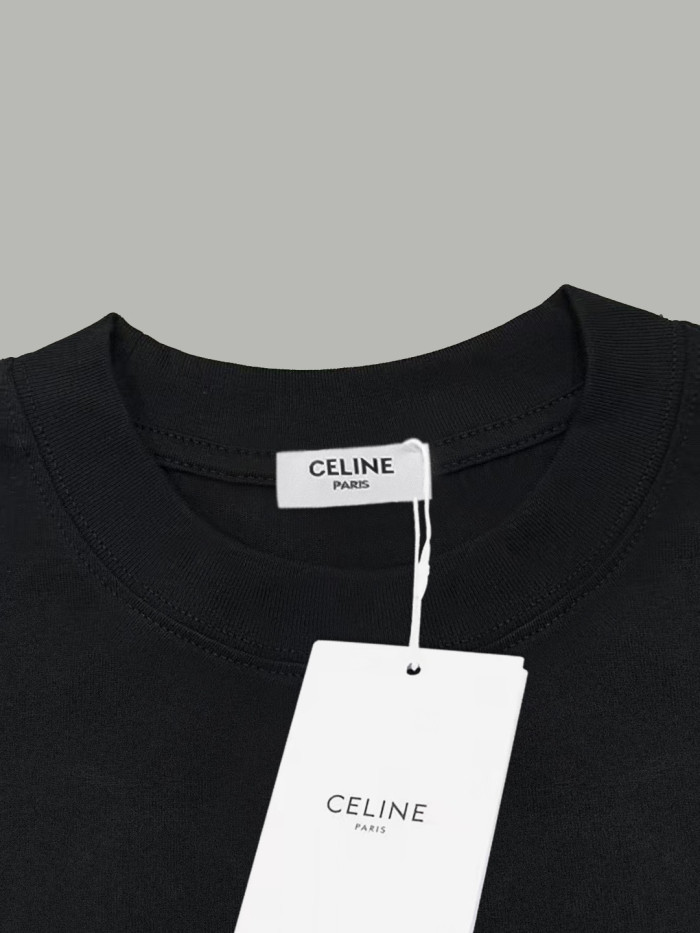 CELINE LOOSE T-SHIRT IN COTTON JERSEY