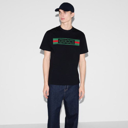 Gucci Logo Cotton Jersey T-shirt