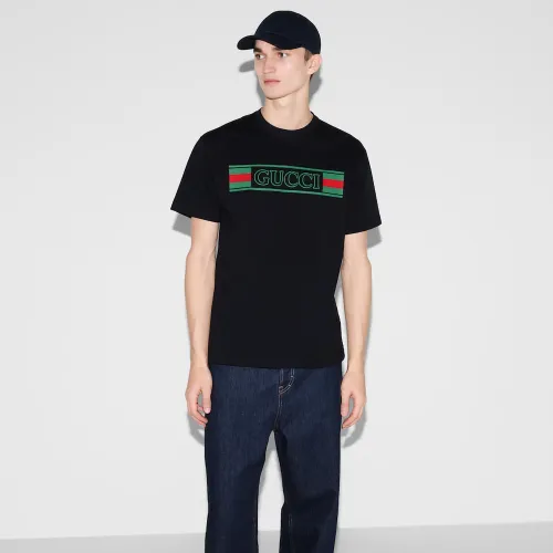 Gucci Logo Cotton Jersey T-shirt