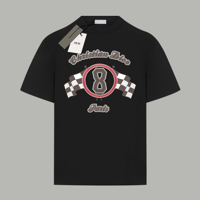 Dior Race Cotton And Linen Jersey T-Shirt