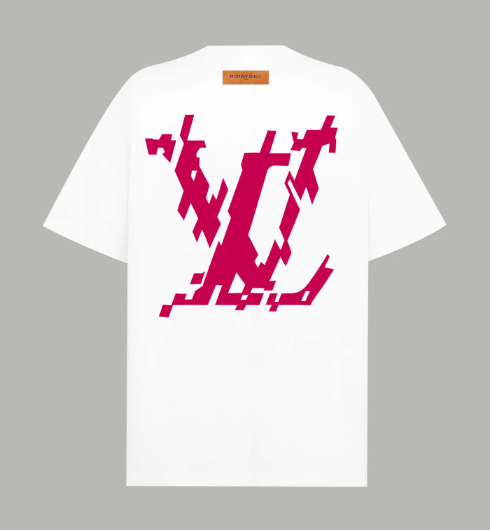 Louis Vuitton Show-Piece Pixel Logo Short-Sleeved T-Shirt
