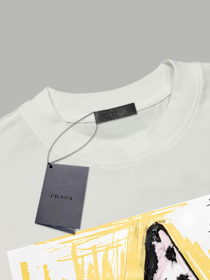 Prada Printed Cotton Jersey T-shirt