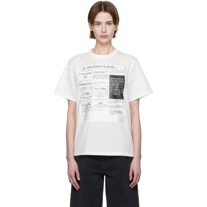 MM6 Maison Margiela Newspaper print T-shirt