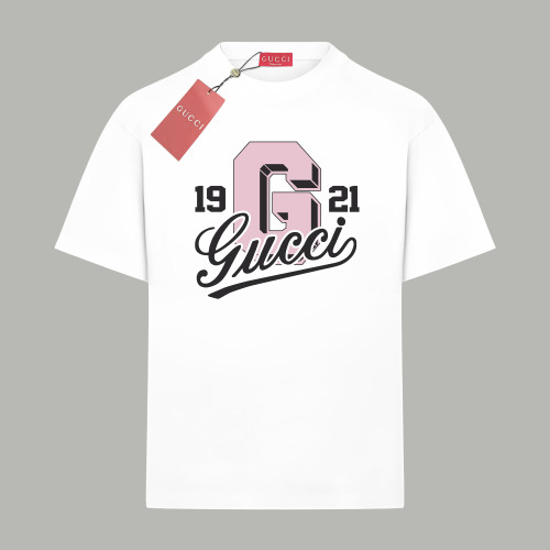 Gucci Pink Logo-Print T-Shirt In Cotton Jersey