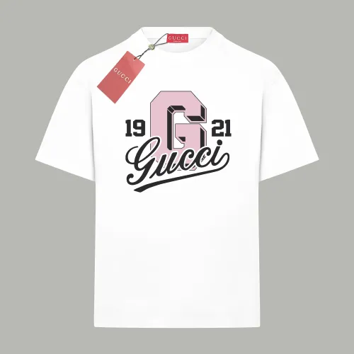 Gucci Pink Logo-Print T-Shirt In Cotton Jersey
