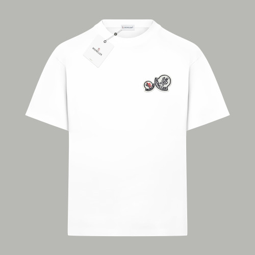 Moncler Men's Double Logo Cotton Jersey T-Shirt