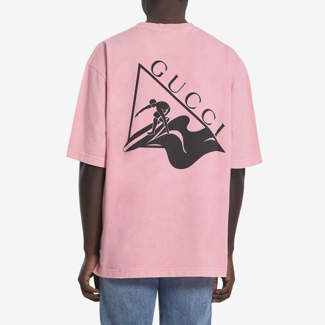 GUCCI - Surf Printed cotton jersey T-shirt